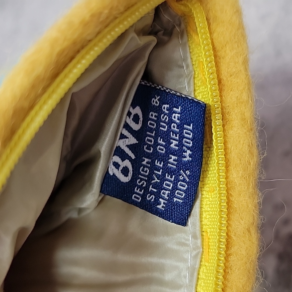 Felted mermaid coin zip coin purse bag - Picture 3 of 6